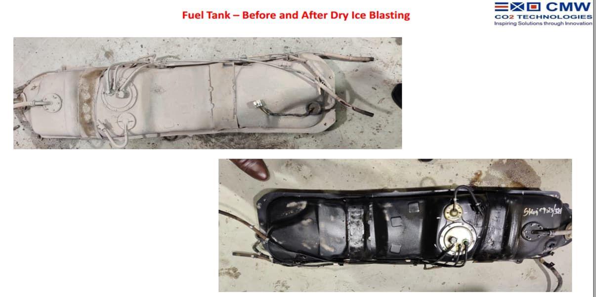 Fuel tank Dry Ice Blasting CMW CO2 Technologies